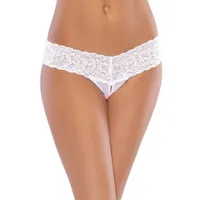 Coquette: Ouvertstring, weiß (Queen Size) Coquette: Ouvertstring, weiß (Queen Size)