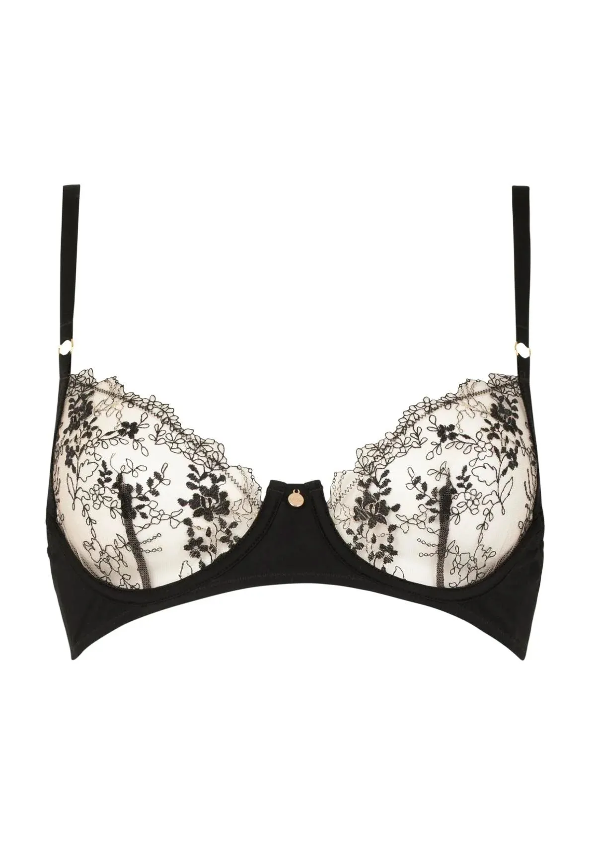 Atelier Amour | Après Minuit Schwarzer Demi Bügel-BH Größe XL – Bild 2