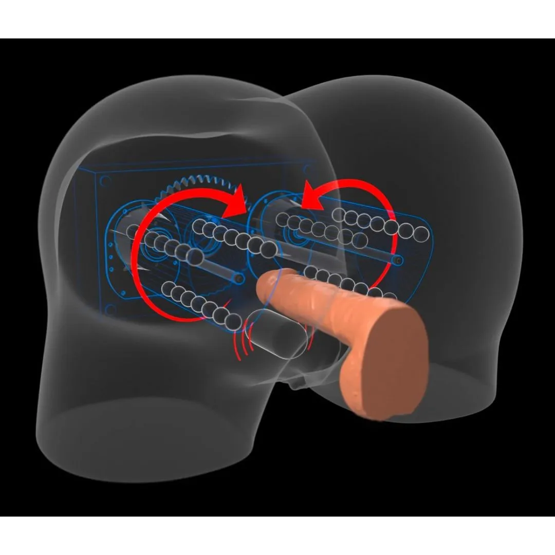 Masturbator " Milk Me Silly" mit Vibration und Rotations-Massage – Bild 4