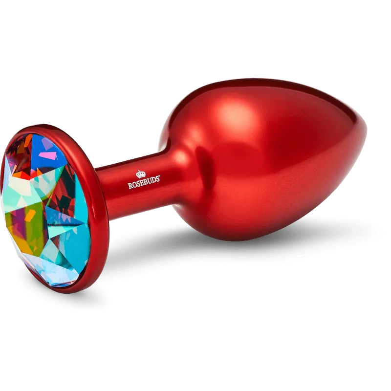 Rosebuds™ - Medium Alu Rot Kristall Rosebuds™ - Medium Alu Rot Kristall