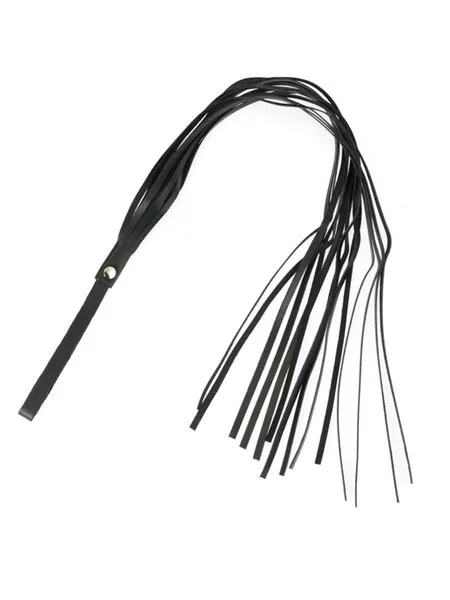 Lederpeitsche mit 14 Riemen, schwarz Lederpeitsche mit 14 Riemen, schwarz