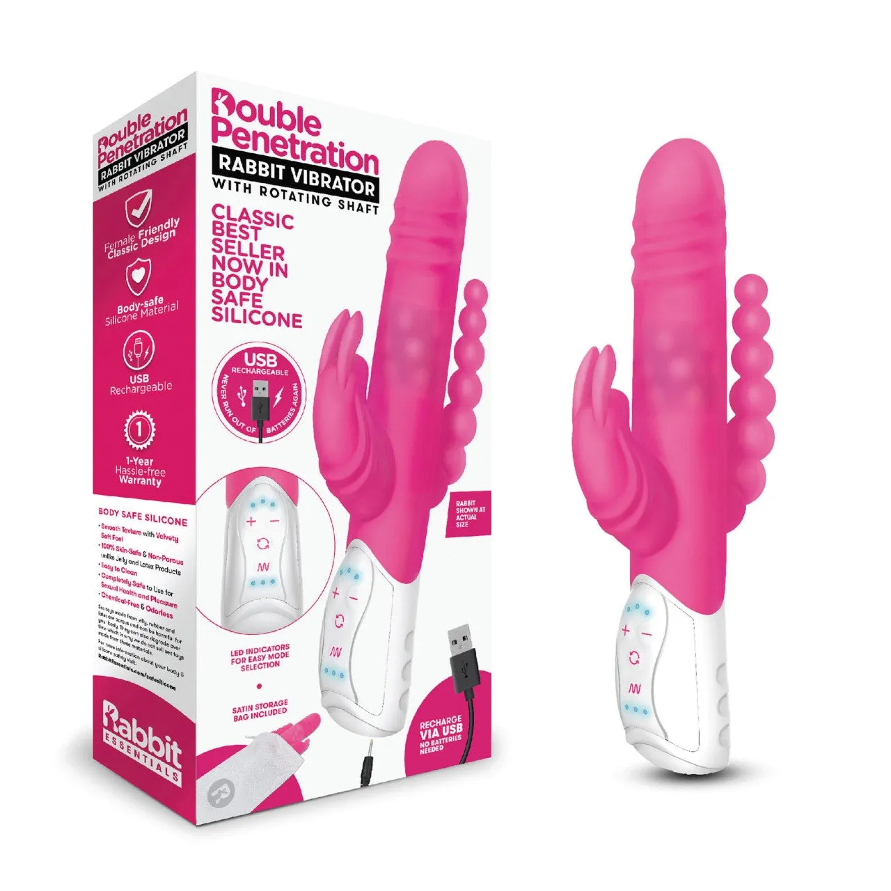 Rabbitvibrator „Double Penetration“ Rabbitvibrator „Double Penetration“