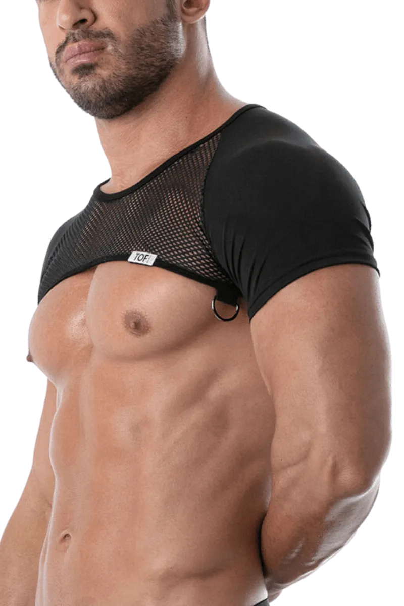 Schulter Harness Shirt mit Netz schwarz Schulter Harness Shirt mit Netz schwarz