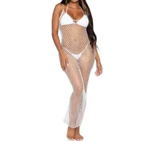 Maxikleid aus Netz mit offenem Rücken Maxikleid aus Netz mit offenem Rücken