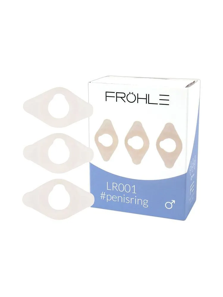 Fröhle: LR001 Penisring 3er-Set, transparent (16mm) Fröhle: LR001 Penisring 3er-Set, transparent (16mm)