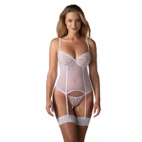 Obsessive - Alissium Korsett und String - Weiß Obsessive - Alissium Korsett und String - Weiß