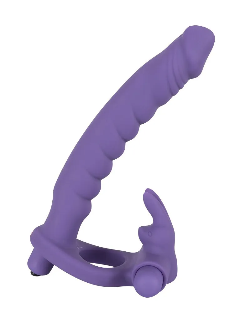 Los Analos: Double Delight Strap-On Dildo, lila Los Analos: Double Delight Strap-On Dildo, lila