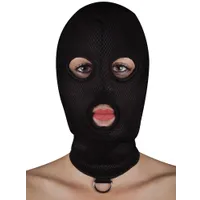 Ouch! Extreme Mesh Balaclava with D-Ring: Kopfmaske, schwarz Ouch! Extreme Mesh Balaclava with D-Ring: Kopfmaske, schwarz