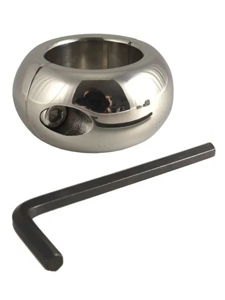 Edelstahl-Hodenstretcher: Donut, 30mm breit (330g) Edelstahl-Hodenstretcher: Donut, 30mm breit (330g)