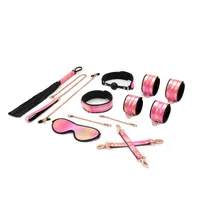 Vivid Sakura 8pcs Set - Pink Glossy Soft Bondage Set Vivid Sakura 8pcs Set - Pink Glossy Soft Bondage Set