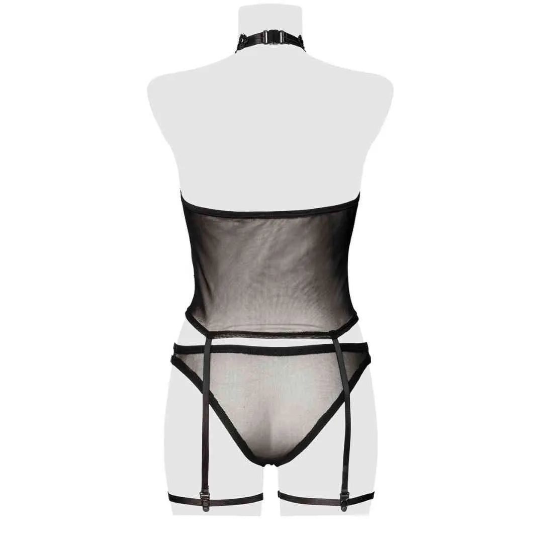 Straps-Set mit Häkelspitze und Slip – Bild 5