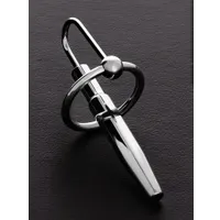 Triune Wedge Plug Ring Hollow: Edelstahl-Eichelring mit Penisplug (28mm) Triune Wedge Plug Ring Hollow: Edelstahl-Eichelring mit Penisplug (28mm)