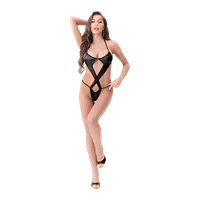 White Label - Criss Cross Wetlook Teddy White Label - Criss Cross Wetlook Teddy