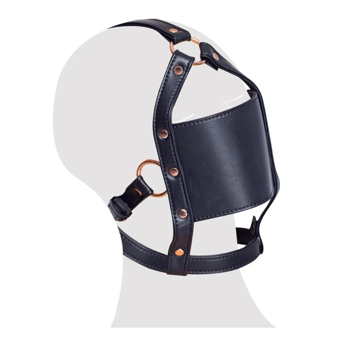 Kopfgeschirr in Lederoptik mit Knebel – Bild 4