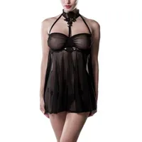 Babydoll mit Wimpernspitze, 2 Teile Babydoll mit Wimpernspitze, 2 Teile