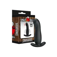 Crazy Bull Prostate Massager: Vibro Analplug, schwarz Crazy Bull Prostate Massager: Vibro Analplug, schwarz