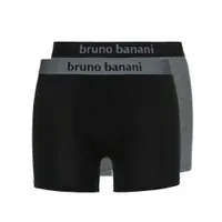 Bruno Banani Flowing: Short 2er Pack, schwarz/grau (XXL) Bruno Banani Flowing: Short 2er Pack, schwarz/grau (XXL)