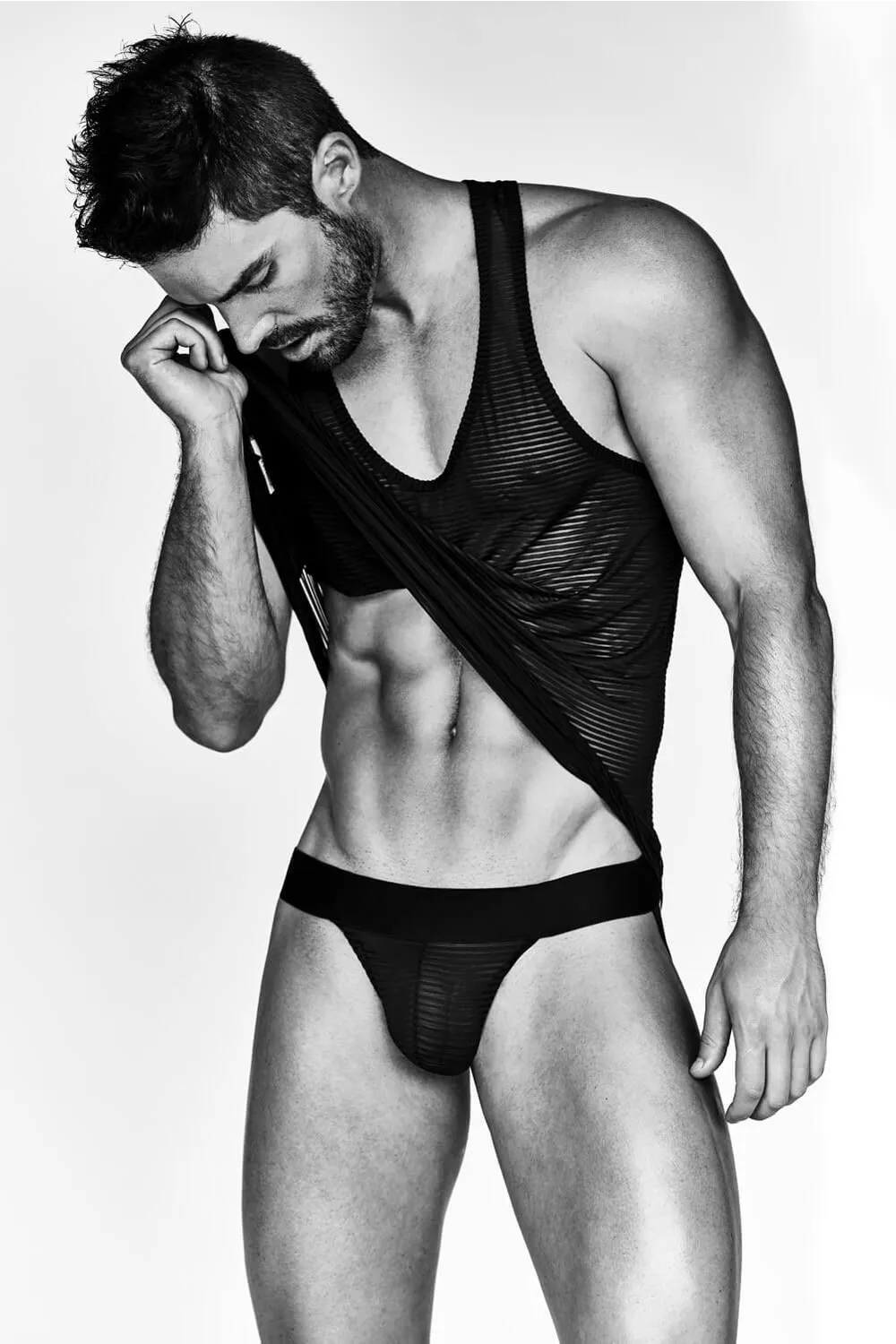 Bracli - Perlseo Tokyo T-Shirt - Sinnliche Herrenunterwäsche Größe S – Bild 3