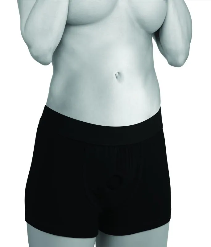 Strap U - Gurtzeug mit eingebautem O-Ring - Schwarz – Bild 2