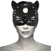 Ledermaske mit Hasen/ Katzenohren Ledermaske mit Hasen/ Katzenohren