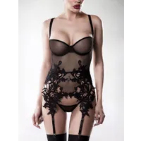 Grey Velvet 15234: Strapshemd-Set 2-teilig, schwarz (XL/XXL) Grey Velvet 15234: Strapshemd-Set 2-teilig, schwarz (XL/XXL)