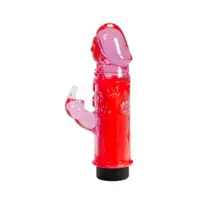 Mini-Rabbitvibrator mit Klitorisreizer Mini-Rabbitvibrator mit Klitorisreizer