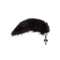 Edelstahl-Buttplug mit Plüschschwanz (180g) Edelstahl-Buttplug mit Plüschschwanz (180g)