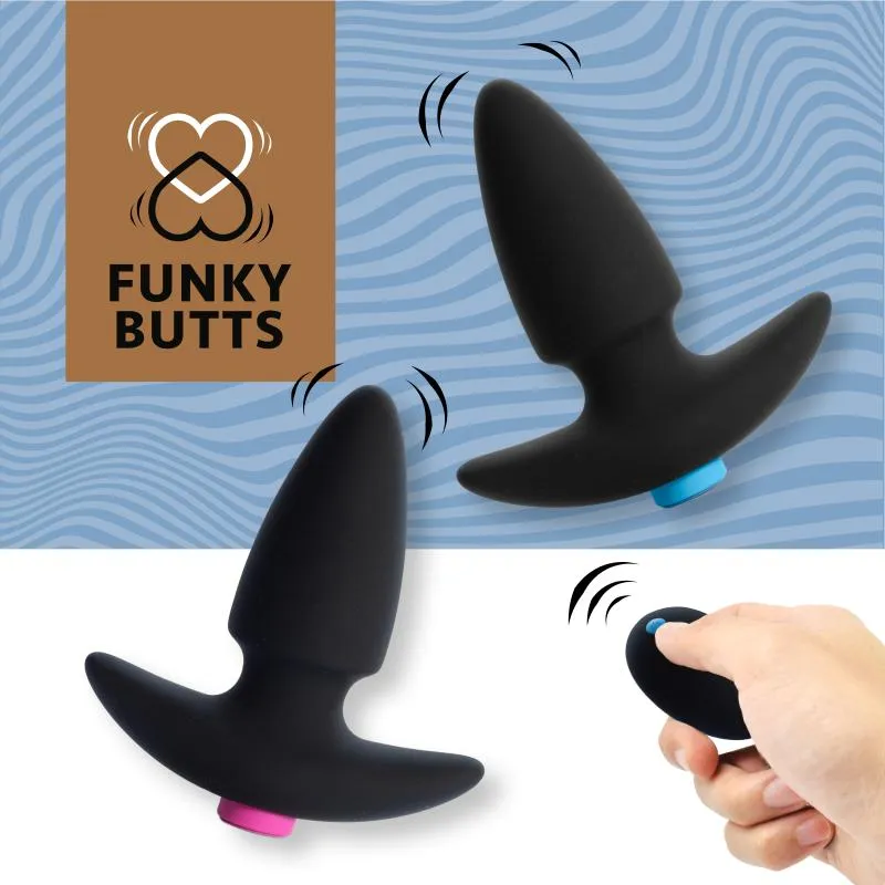FeelzToys - FunkyButts Buttplug-Set mit Fernbedienung für Paare FeelzToys - FunkyButts Buttplug-Set mit Fernbedienung für Paare