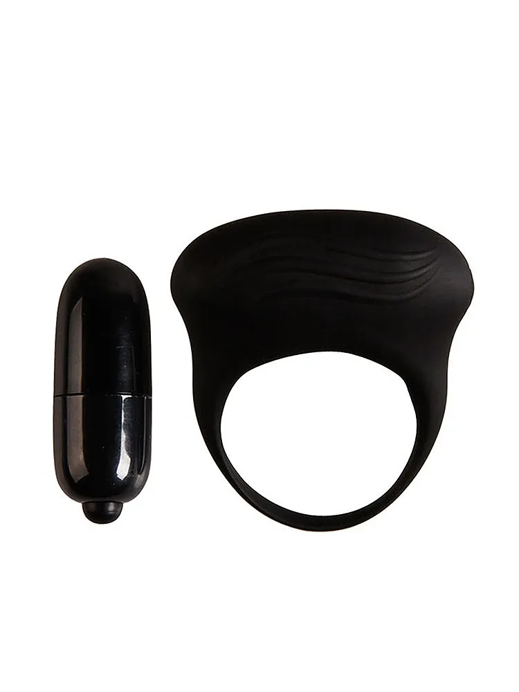 Crazy Bull Bertram: Vibro-Penisring, schwarz Crazy Bull Bertram: Vibro-Penisring, schwarz