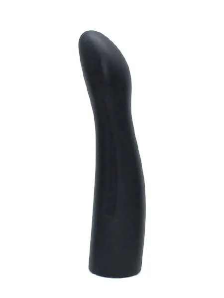 Silikon-Dildo (glatt) für Strap-On (16cm), schwarz Silikon-Dildo (glatt) für Strap-On (16cm), schwarz