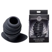 MASTER SERIES Ass Tunnel Ribbed Hollow Anal Plug medium MASTER SERIES Ass Tunnel Ribbed Hollow Anal Plug medium