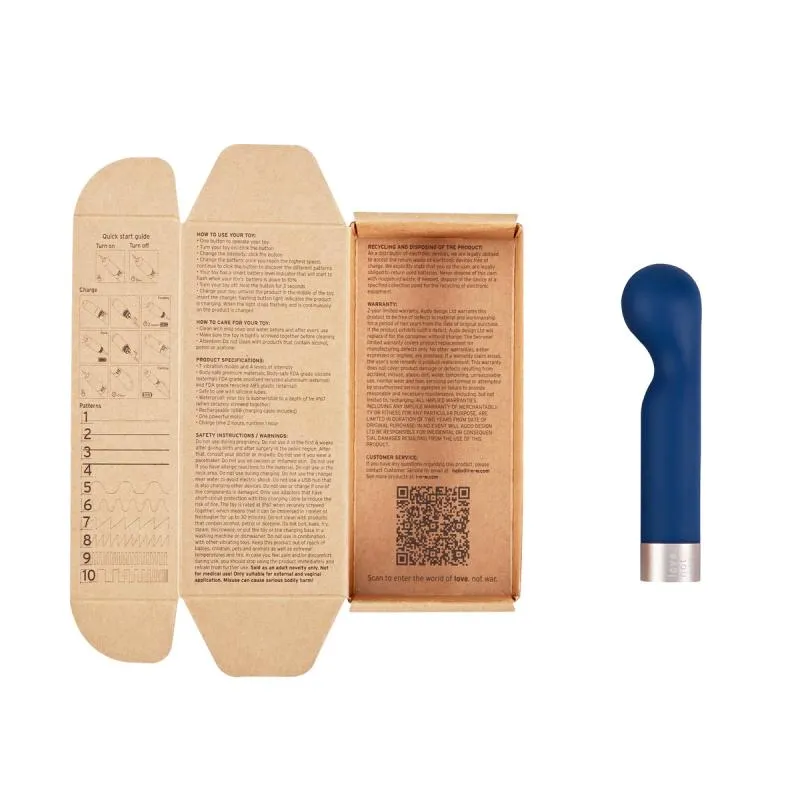 Love Not War – KAMA G-Punkt Vibrator – Blau – Bild 4