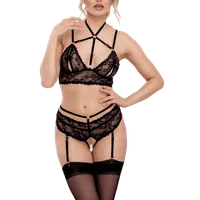 Ouvert Spitzen-Set mit Riemchen Ouvert Spitzen-Set mit Riemchen