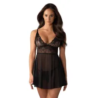 Idillia Babydoll und Tanga - Schwarz Idillia Babydoll und Tanga - Schwarz