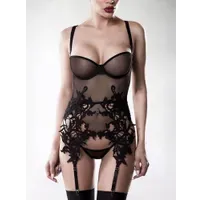 Grey Velvet 15234: Strapshemd-Set 2-teilig, schwarz (XL/XXL) Grey Velvet 15234: Strapshemd-Set 2-teilig, schwarz (XL/XXL)