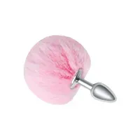 Fluffy Bunny Tail - Metal Butt Plug, 12 cm Fluffy Bunny Tail - Metal Butt Plug, 12 cm