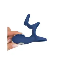 Sweet Smile Rechargeable Couple: Vibro-Penishülle, blau Sweet Smile Rechargeable Couple: Vibro-Penishülle, blau