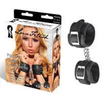 LUX FETISH Faux Fur Unisex Leatherette Cuffs LUX FETISH Faux Fur Unisex Leatherette Cuffs