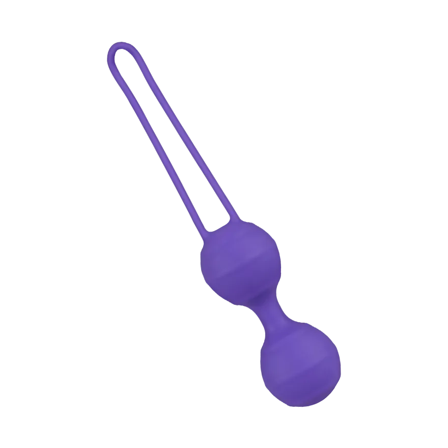 Zart gerippte Liebeskugeln mit Gewicht, Silikon, 3 cm Zart gerippte Liebeskugeln mit Gewicht, Silikon, 3 cm