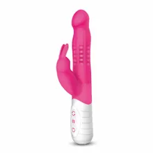 Rabbitvibrator „Slim shaft with rotating beads“ Rabbitvibrator „Slim shaft with rotating beads“