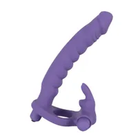 Los Analos: Double Delight Strap-On Dildo, lila Los Analos: Double Delight Strap-On Dildo, lila