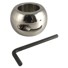 Edelstahl-Hodenstretcher: Donut, 40mm breit (450g) Edelstahl-Hodenstretcher: Donut, 40mm breit (450g)