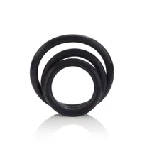 Rubber Ring Set: Penisringe-Set, schwarz Rubber Ring Set: Penisringe-Set, schwarz