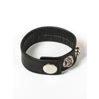 Black Label 3 Snap Leather Cock Ring: Penis- und Hodenriemen, schwarz Black Label 3 Snap Leather Cock Ring: Penis- und Hodenriemen, schwarz