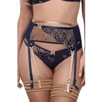 Strapsgürtel in blau gold Strapsgürtel in blau gold