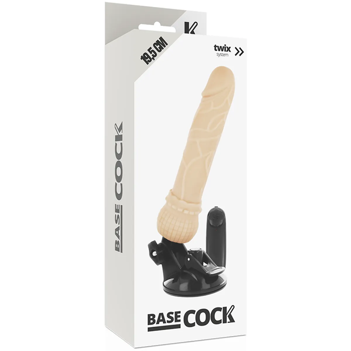 Realistischer Dildo mit Vibration und Fernbedienung, 19,5cm – Bild 5