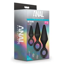 Anal Adventures Platinum - Silikon-Analplug-Set