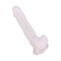Schimmernder Naturdildo mit Saugfuß, 18,5 cm Schimmernder Naturdildo mit Saugfuß, 18,5 cm