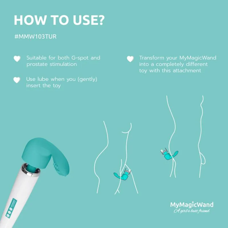MyMagicWand G-Punktaufsatz - Türkis – Bild 2