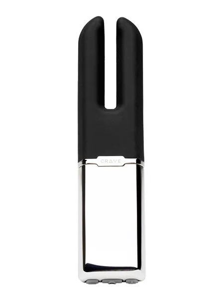 Crave Duet: Vibrator, schwarz/silber Crave Duet: Vibrator, schwarz/silber
